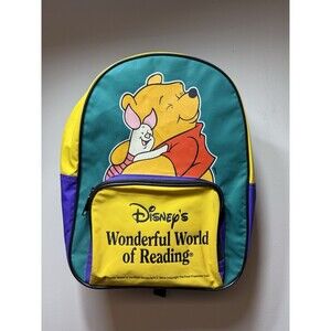 Vintage Disney Wonderful  World of Reading Winnie the Pooh Small Kids Backpack